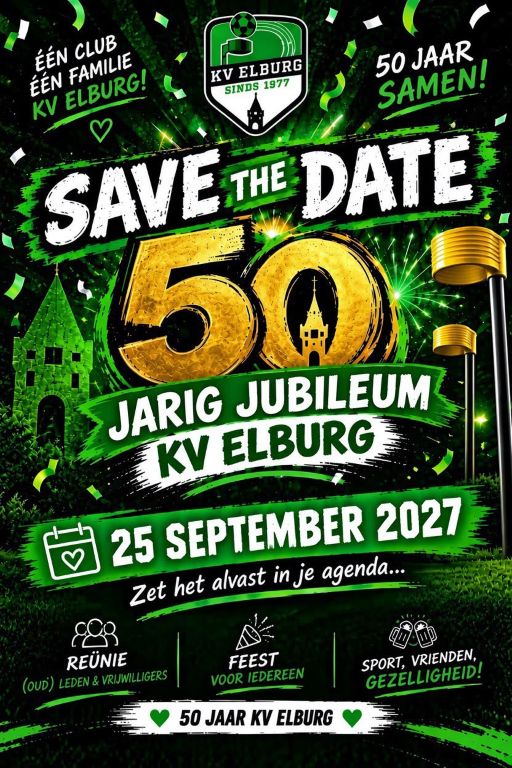 SAVE THE DATE - 50 JAAR KV ELBURG