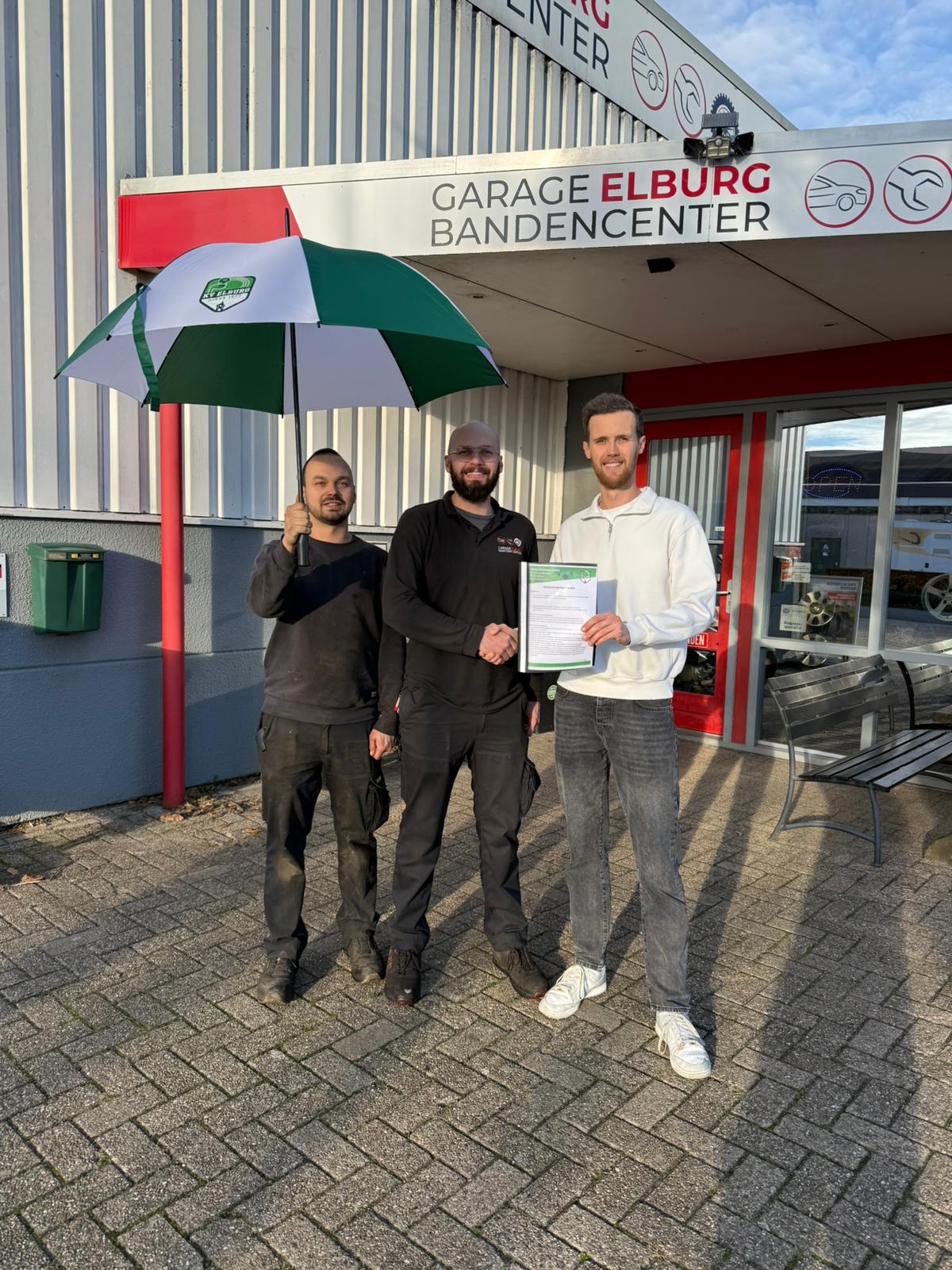 KV Elburg verwelkomt Garage Elburg Bandencenter als nieuwe sponsor